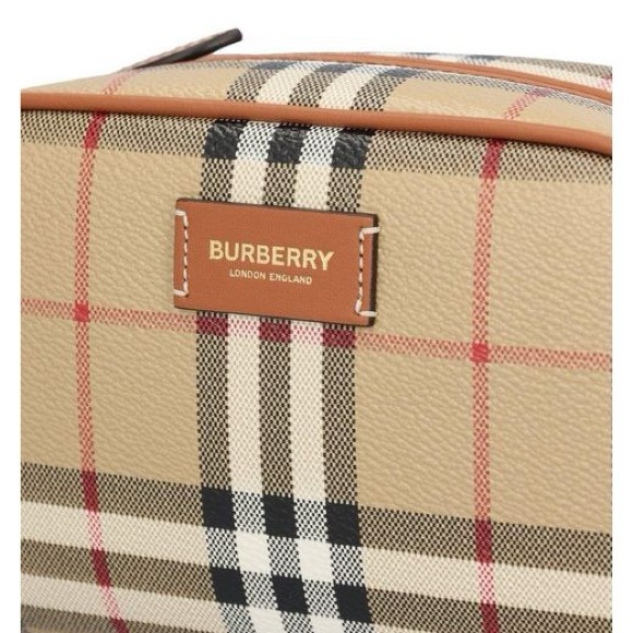 BURBERRY CHECK POUCH TRAVEL AUTHENTIC - Picture 7 of 9